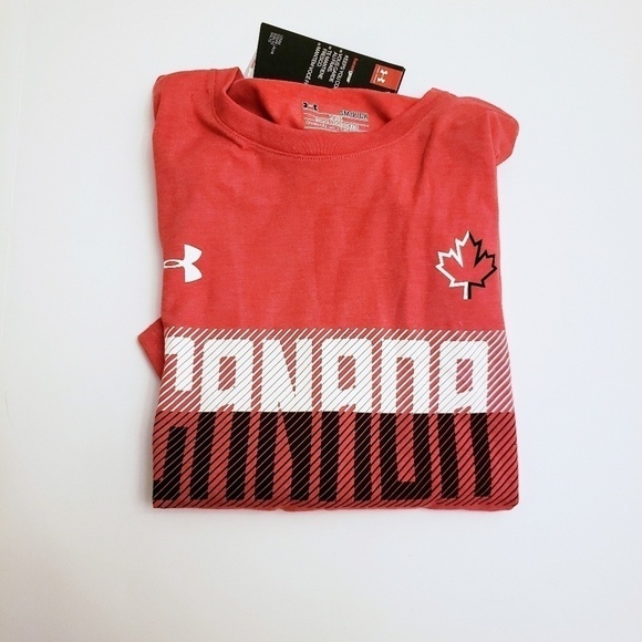 Under Armour Men's CANADA Tshirt Loose Heatgear Mi - Picture 1 of 2